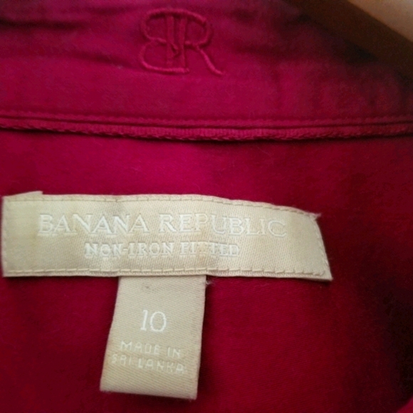 BR fushia colored button up shirt - Picture 3 of 3